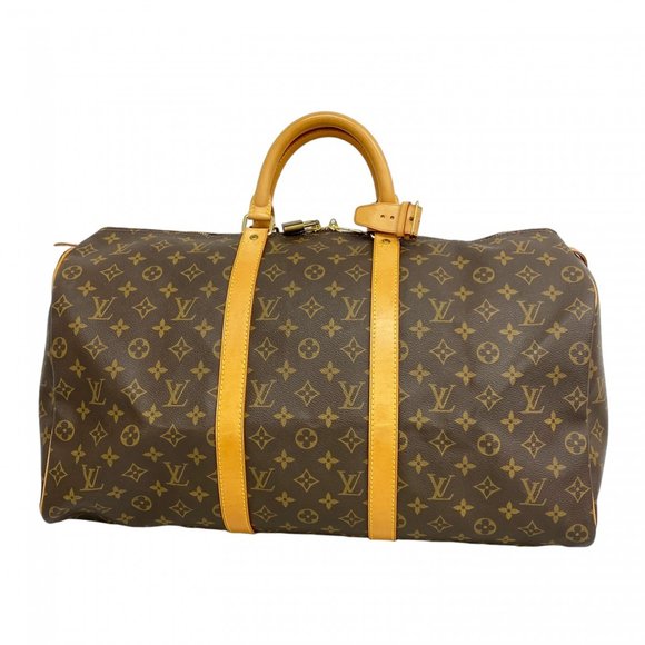 LOUIS VUITTON Brown Monogram Keepall 50 Boston Bag - Picture 1 of 10